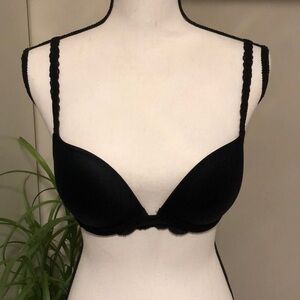 VS PINK Black Lace Bra (multi-way)